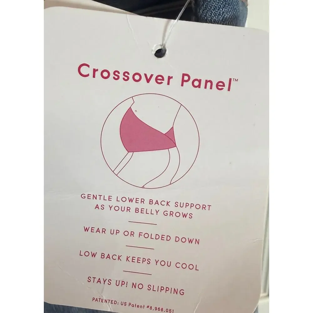 Isabel Maternity Ingrid & Isabel Bootcut Jeans 16 Crossover Panel Stretch New - Picture 9 of 12